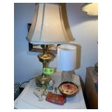 GROUP INCLUDING TABLE LAMPS, BRASS COLOR 26 IN TAL