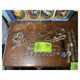 GROUP OF LADIES COSTUME, JEWELRY BRACELETS WATCHES