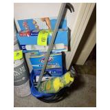 GROUP OF MISC CLEANING SUPPLIES, PLASTIC BUCKET, T