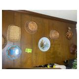 CONTENTS OF WALL OVER KITCHEN ISLAND INCLUDING DEC