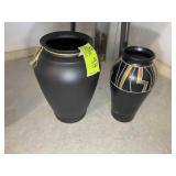 PAIR OF VASES, 13 AND 14 IN TALL