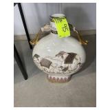 ORIENTAL THEMED DECORATIVE VASE, ELEPHANT, 19 IN T