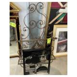 HANGING METAL WALL ART/SHELF 25.5 IN X 44 IN AND F