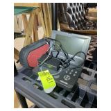 GROUP INCLUDING POLAROID PORTABLE DVD PLAYER AND B