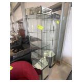 LIGHTED GLASS DISPLAY CASE 22 IN X 73 IN