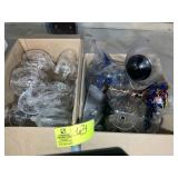 TWO BOXES OF MISC STEMMED GLASSWARE