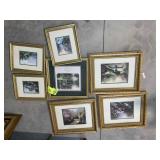 GROUP OF FRAMED AND MATTED THOMAS KINKADE, 11.5 IN