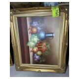 PAIR OF FRAMED OIL ON CANVAS, STILL LIFE, NO VISIB