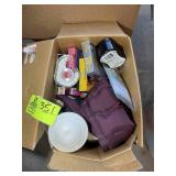 GROUP OF WORKOUT RELATED ITEMS, VHS WORKOUT TAPES,