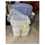 LARGE GROUP OF EMPTY STORAGE TOTES