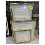 GROUP OF FRAMED WALL ART, SEA SHELL THEMED, MONOCH