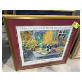 GROUP OF FRAMED TRIANGLE WINE EXPERIENCE POSTERS,