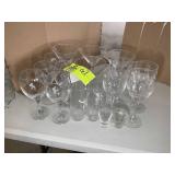 MISC GROUP OF STEMMED GLASSWARE