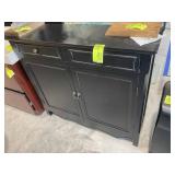 TWO DOOR TWO DRAWER HALL OR ENTRY TABLE, 41 IN X 1