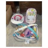GROUP OF MISC BABY RELATED ITEMS, PLAY MAT, FISHER