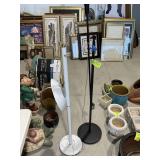 PAIR OF FLOOR LAMPS, NEED REPAIR, APPROX 52 IN TAL