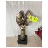 GOLDEN MOMENTS SCULPTURE BY CUTRONE, APPROX 21 IN