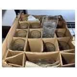 BOX OF CUT GLASSWARE