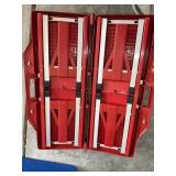 VINTAGE PLASTIC NC STATE FOLDING PICNIC TABLE AND