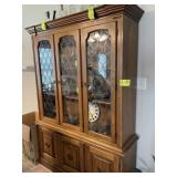 CHINA CABINET 55 X 16 X 78 6 DOORS SOME DAMAGE ARO