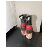 GROUP OF STORAGE CONTAINERS AND FIRE EXTINGUISHERS