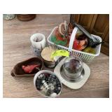 SNOW GLOBES CANDLES AND FIGURINES