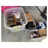 TOTE WITH MISC BOAT PARTS