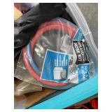TOTE WITH GRAB BARS, CLAMPS, AND MISC