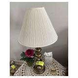 BRASS TABLE LAMP 33 INCHES TALL