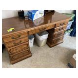 PEDESTAL DESK 56 X 26 X 30 MISSING HANDLE