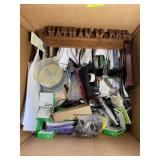 LARGE GROUP, 4 BOXES OF MISC OFFICE SUPPLIES, ORGA