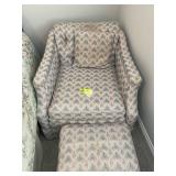 MATCHING CHAIR and OTTOMAN 28 TALL