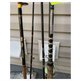 GROUP OF 3 RODS AND REELS