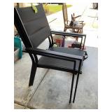 PAIR OF METAL PATIO CHAIRS