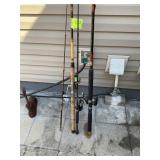 GROUP OF 3 RODS AND REELS