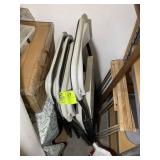 GROUP OF 4 METAL FRAME PLASTIC SEAT AND BACK FOLDI