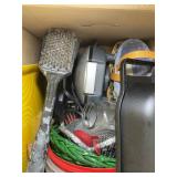 BOX WITH PLASTIC STORAGE CONTAINERS