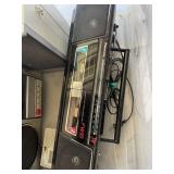 TOTE WITH MISC ELECTRONICS, AIWA, PANASONIC, ETC