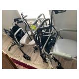 LARGE GROUP OF HANDICAP ACCESSORIES WALKER CAND AN