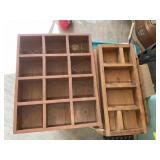 GROUP OF WOODEN SHADOW BOXES
