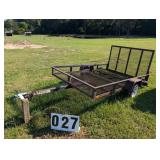 Single Axle Carry On Lwnmower Trailer Drop Gate Br