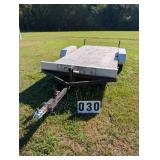 Dual Axle Steel Frame Alumnium Bed Car Trailer, Re