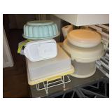 GROUP OF PLASTIC STORAGE CONTAINERS