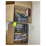 GROUP OF DVDS AND CDS