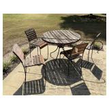 PATIO TABLE AND CHAIRS 42 IN