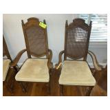 PAIR OF CAPTAINS DINING CHAIRS APPEAR TO BE HUNTLE