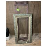 PAIR OF WOODEN PICTURE FRAMES, 64 IN X 19 IN AND 2