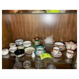 GROUP OF SMALL TEA CUPS, DISHES, ETC