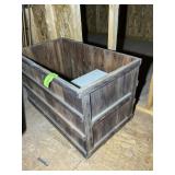 WOODEN CRATE, 37 IN X 21 IN X 21 IN