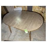 LAMINATE TOP DINING TABLE, 38 IN X 57 IN X 29.5 IN